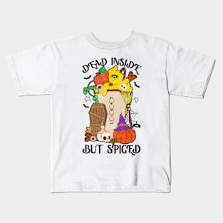 Dead Inside But Spiged - Halloween Kids T-Shirt